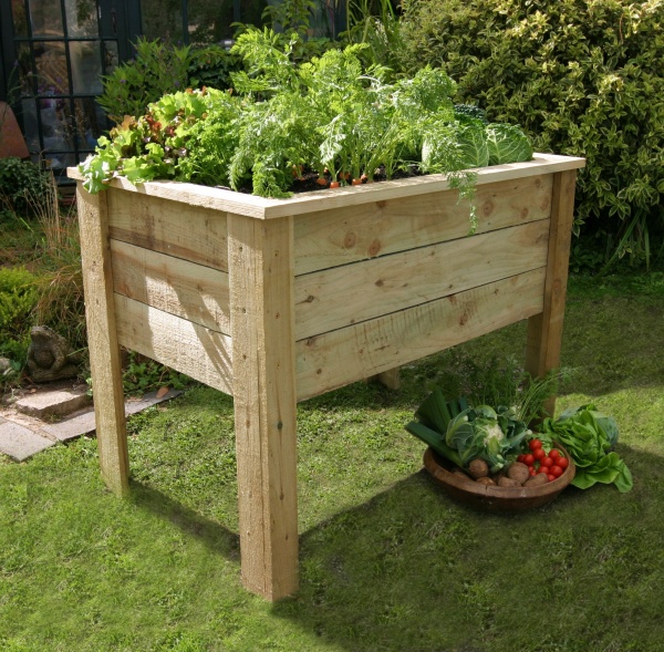 NEW DEEP ROOT PLANTER 1M WOODEN PRESSURE TREATED (1 x 0.7 x 0.8m)